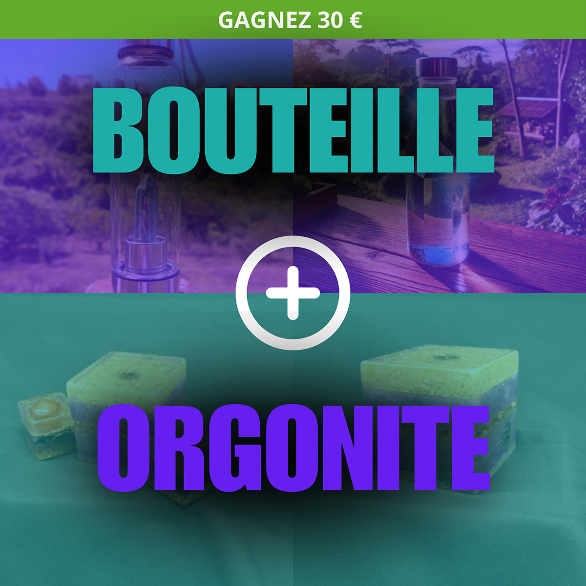 pack Bouteille et Orgonite de Cohérence