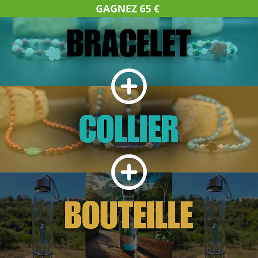 pack Bracelet, Collier et Bouteille de Cohérence